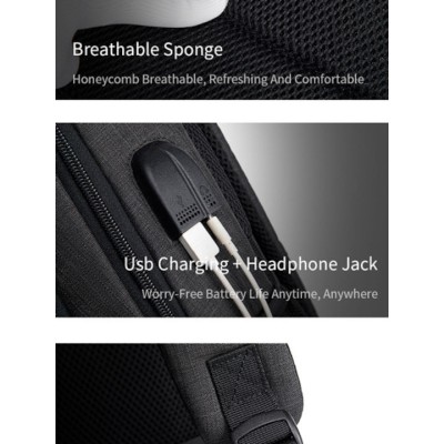 Golden Wolf GB00375 Σακίδιο Πλάτης Black Golden Wolf GB00375 Σακίδιο Πλάτης Black